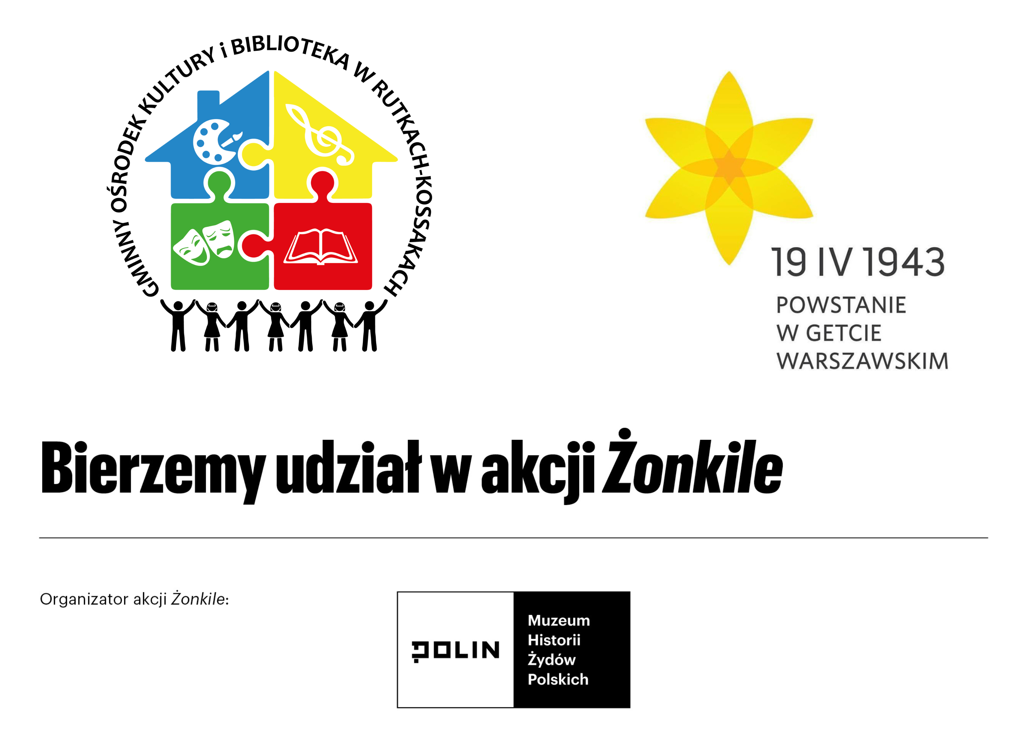 GOKiB w Rutkach-Kossakach bierze udział w akcji Żonkile  19 kwietnia